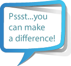 Image of text: You can make a difference!